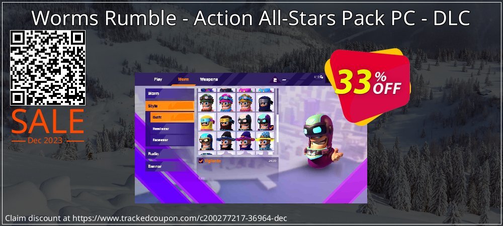 Worms Rumble - Action All-Stars Pack PC - DLC coupon on Tell a Lie Day offering discount