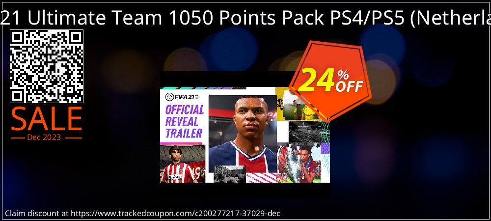 FIFA 21 Ultimate Team 1050 Points Pack PS4/PS5 - Netherlands  coupon on World Password Day discounts