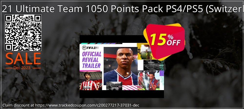 FIFA 21 Ultimate Team 1050 Points Pack PS4/PS5 - Switzerland  coupon on World Party Day promotions