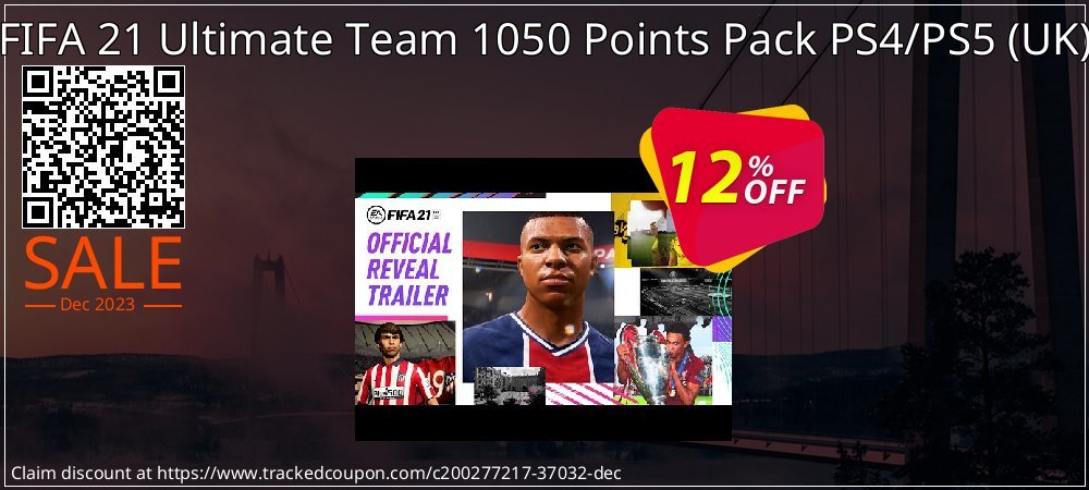 FIFA 21 Ultimate Team 1050 Points Pack PS4/PS5 - UK  coupon on April Fools' Day sales