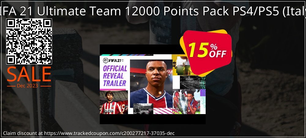 FIFA 21 Ultimate Team 12000 Points Pack PS4/PS5 - Italy  coupon on National Walking Day discount