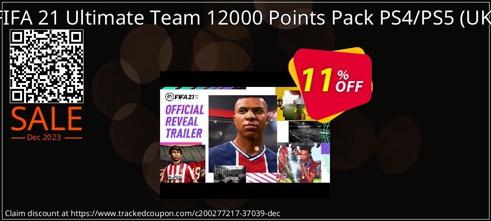 FIFA 21 Ultimate Team 12000 Points Pack PS4/PS5 - UK  coupon on Tell a Lie Day discounts