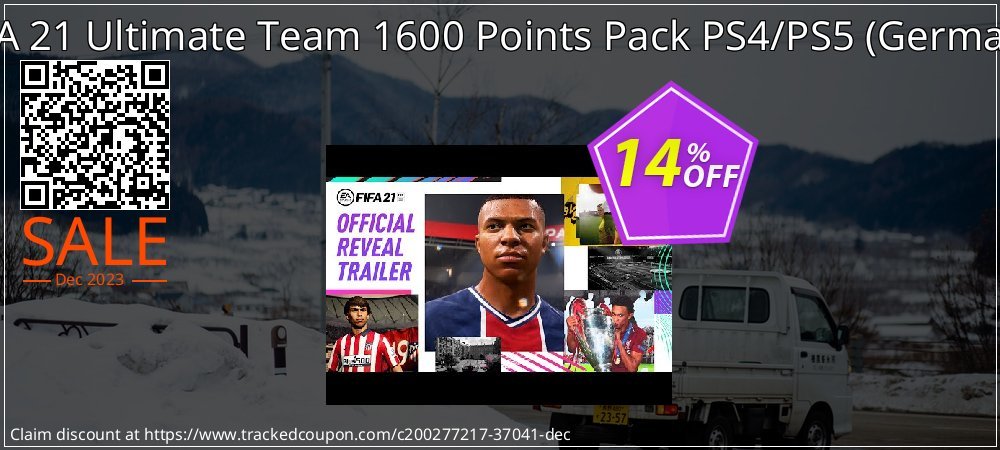 FIFA 21 Ultimate Team 1600 Points Pack PS4/PS5 - Germany  coupon on World Party Day sales