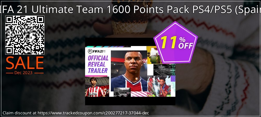 FIFA 21 Ultimate Team 1600 Points Pack PS4/PS5 - Spain  coupon on World Password Day offering discount