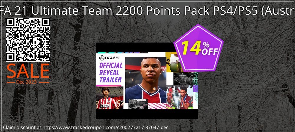 Get 12% OFF FIFA 21 Ultimate Team 2200 Points Pack PS4/PS5 (Austria) offering sales