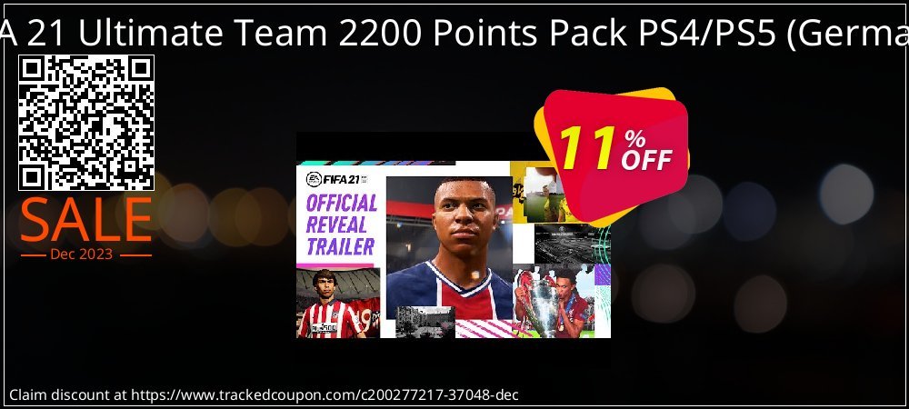 FIFA 21 Ultimate Team 2200 Points Pack PS4/PS5 - Germany  coupon on Easter Day discounts