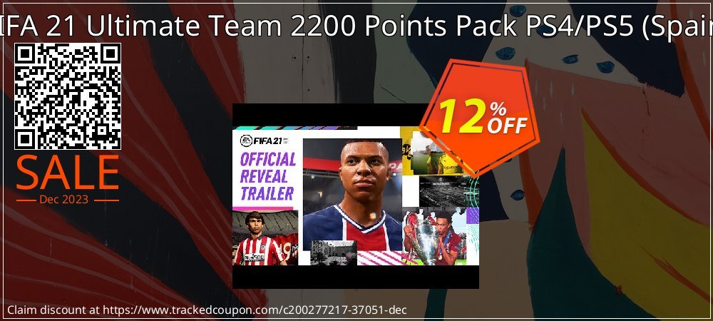 FIFA 21 Ultimate Team 2200 Points Pack PS4/PS5 - Spain  coupon on Palm Sunday sales