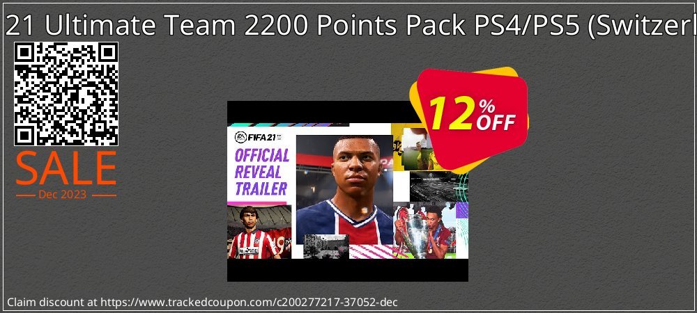 FIFA 21 Ultimate Team 2200 Points Pack PS4/PS5 - Switzerland  coupon on April Fools' Day offer