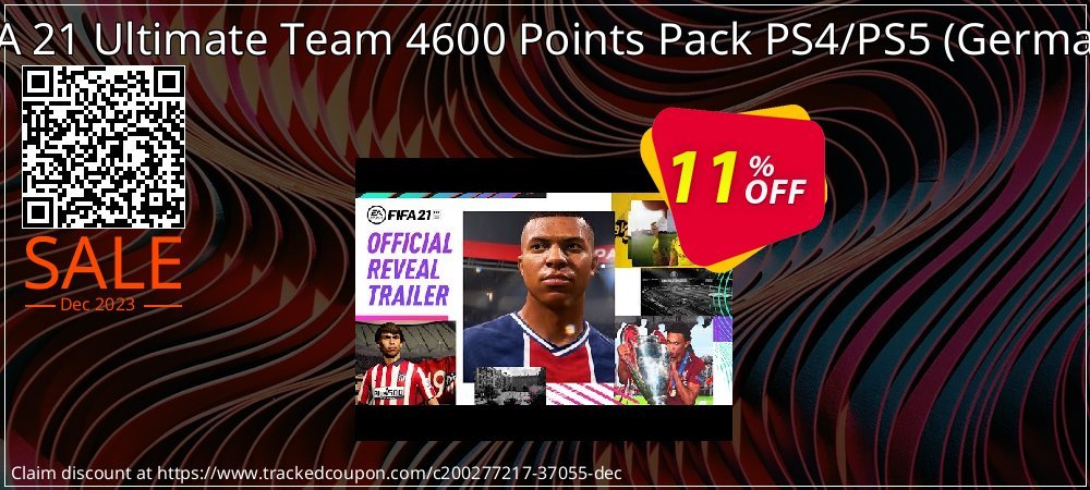 FIFA 21 Ultimate Team 4600 Points Pack PS4/PS5 - Germany  coupon on World Backup Day offering discount