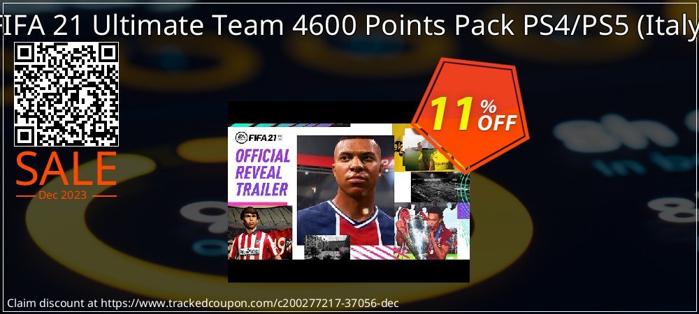 FIFA 21 Ultimate Team 4600 Points Pack PS4/PS5 - Italy  coupon on Palm Sunday offering sales