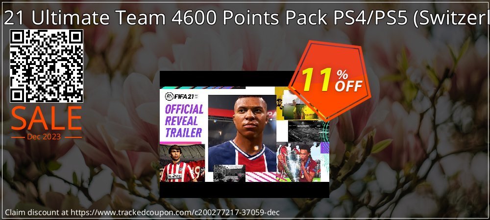 FIFA 21 Ultimate Team 4600 Points Pack PS4/PS5 - Switzerland  coupon on Tell a Lie Day sales