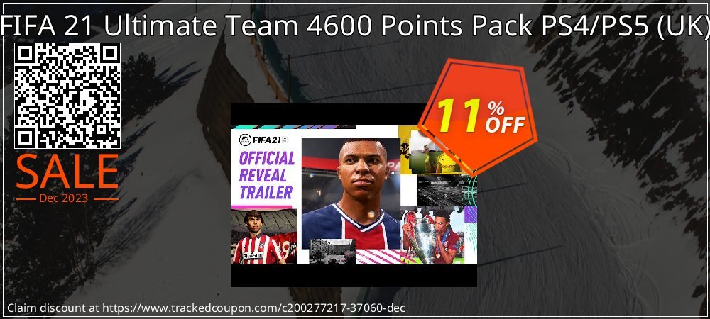 FIFA 21 Ultimate Team 4600 Points Pack PS4/PS5 - UK  coupon on National Walking Day deals