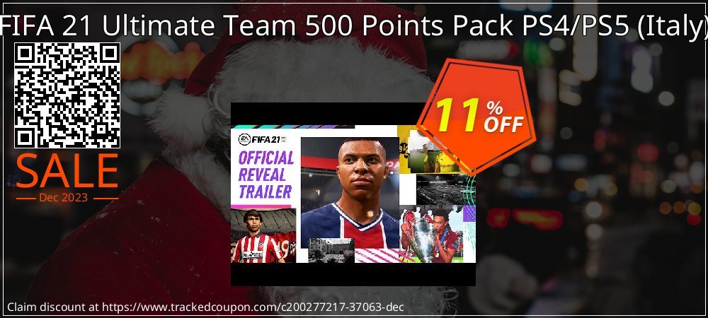 FIFA 21 Ultimate Team 500 Points Pack PS4/PS5 - Italy  coupon on Easter Day offering discount