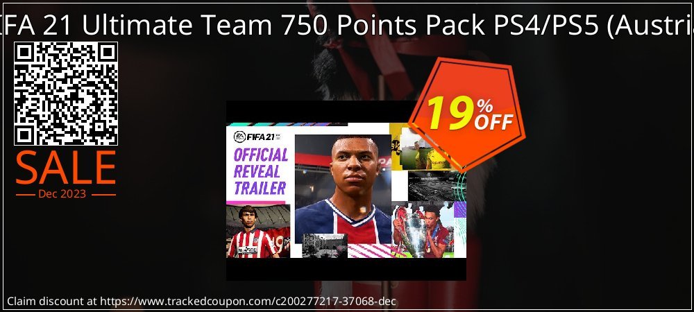 FIFA 21 Ultimate Team 750 Points Pack PS4/PS5 - Austria  coupon on Easter Day sales