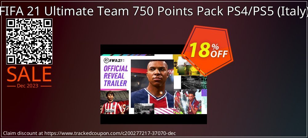 FIFA 21 Ultimate Team 750 Points Pack PS4/PS5 - Italy  coupon on National Walking Day offer