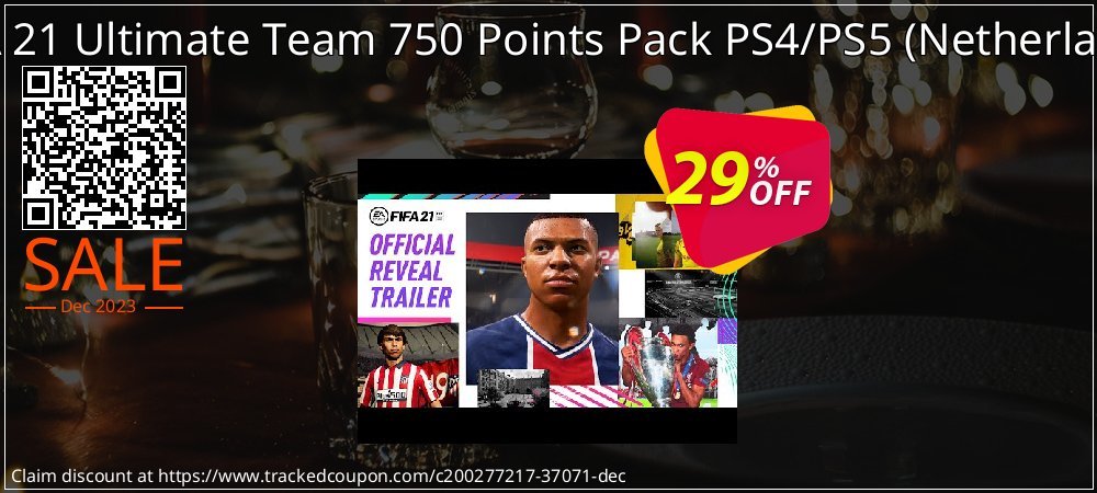 FIFA 21 Ultimate Team 750 Points Pack PS4/PS5 - Netherlands  coupon on World Party Day discount