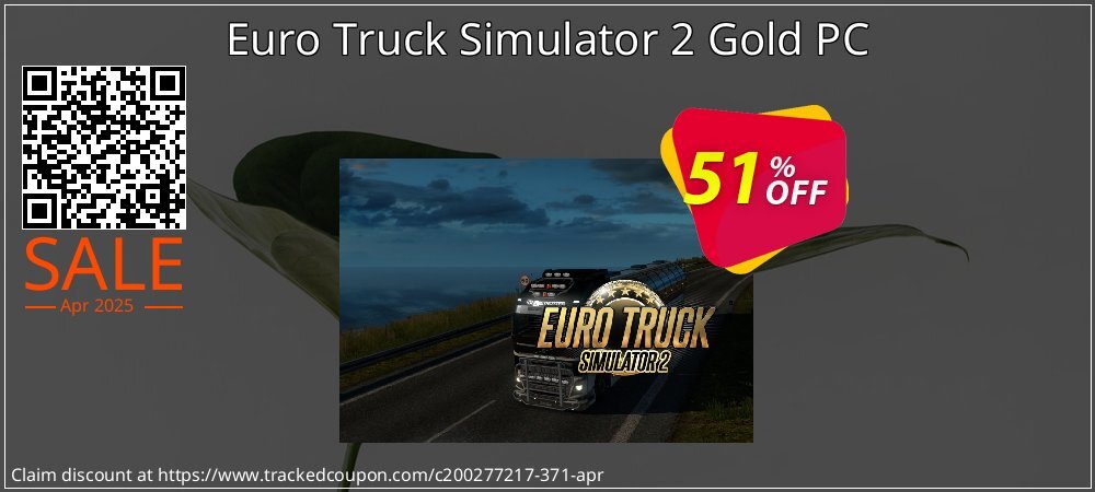 Euro Truck Simulator 2 Gold PC coupon on Palm Sunday offering discount