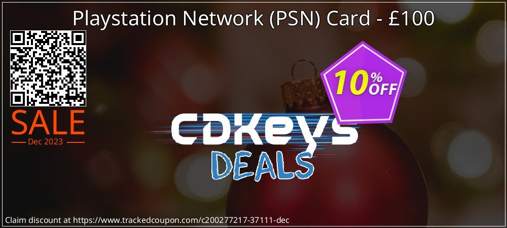 Playstation Network - PSN Card - £100 coupon on World Party Day discounts