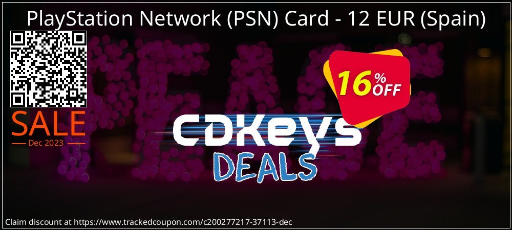 PlayStation Network - PSN Card - 12 EUR - Spain  coupon on Virtual Vacation Day promotions