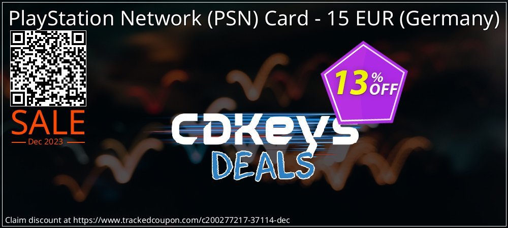 PlayStation Network - PSN Card - 15 EUR - Germany  coupon on April Fools' Day sales