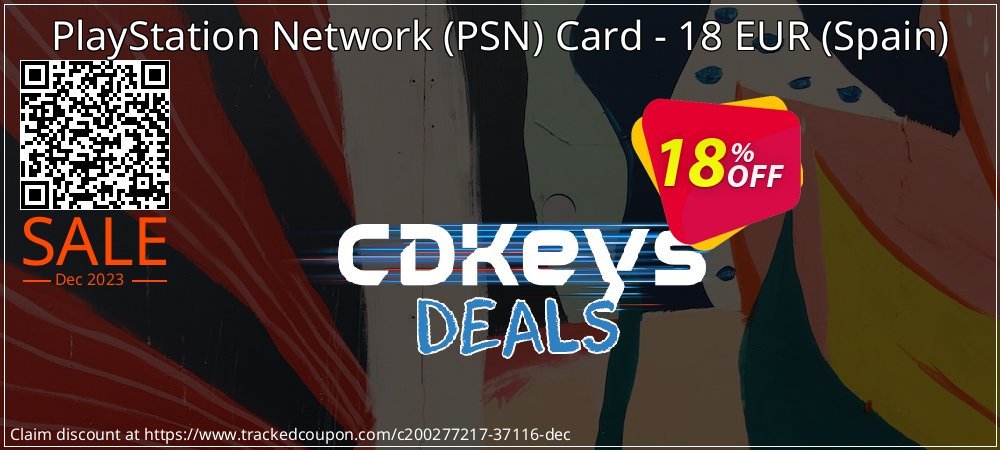 PlayStation Network - PSN Card - 18 EUR - Spain  coupon on World Party Day discount