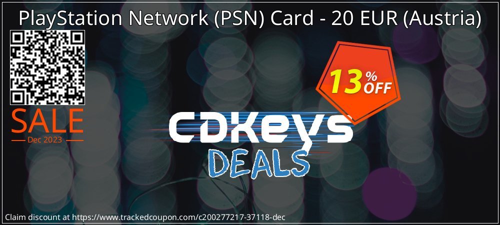 PlayStation Network - PSN Card - 20 EUR - Austria  coupon on Easter Day offering sales