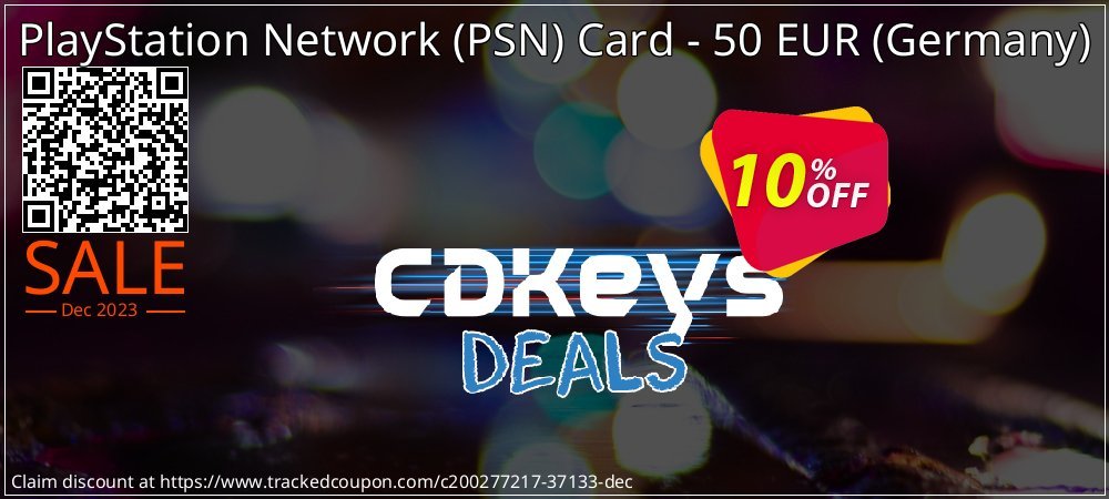 PlayStation Network - PSN Card - 50 EUR - Germany  coupon on Easter Day offer