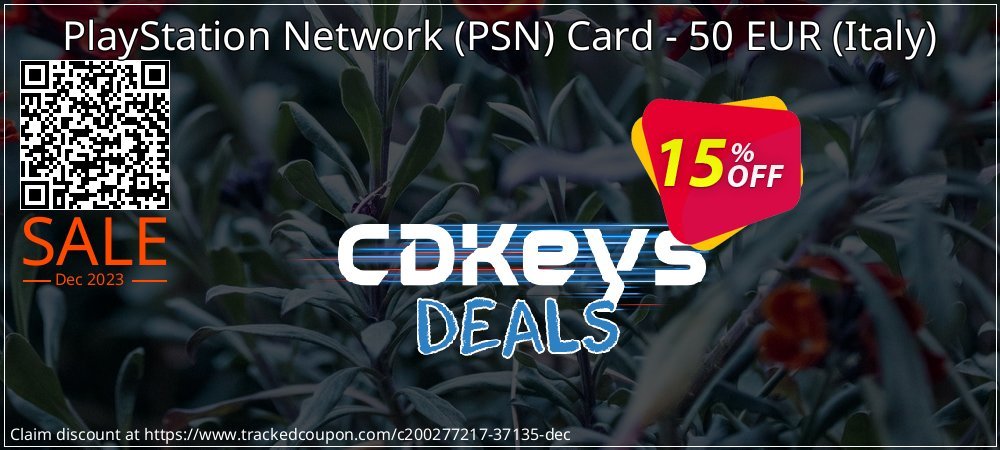 PlayStation Network - PSN Card - 50 EUR - Italy  coupon on National Walking Day offering discount