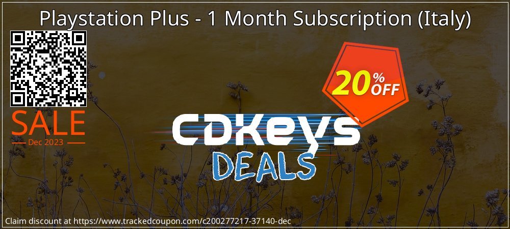 Playstation Plus - 1 Month Subscription - Italy  coupon on World Backup Day promotions