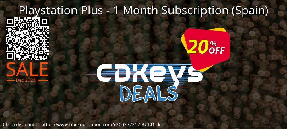 Playstation Plus - 1 Month Subscription - Spain  coupon on World Party Day deals