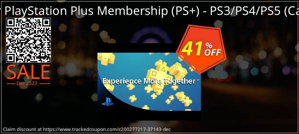 1-Year PlayStation Plus Membership - PS+ - PS3/PS4/PS5 - Canada  coupon on Virtual Vacation Day offer