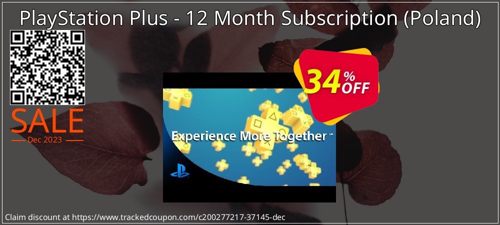PlayStation Plus - 12 Month Subscription - Poland  coupon on National Walking Day offering sales