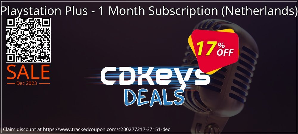 Playstation Plus - 1 Month Subscription - Netherlands  coupon on World Party Day offer