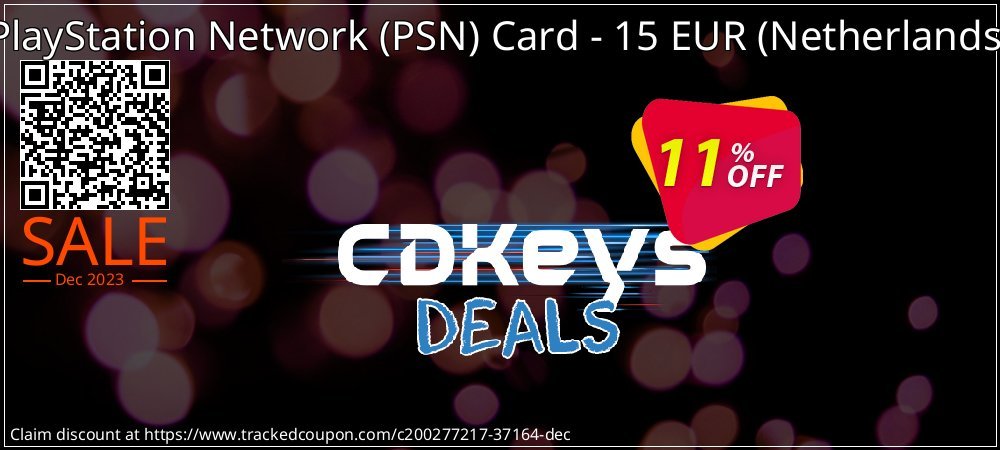 PlayStation Network - PSN Card - 15 EUR - Netherlands  coupon on Tell a Lie Day super sale