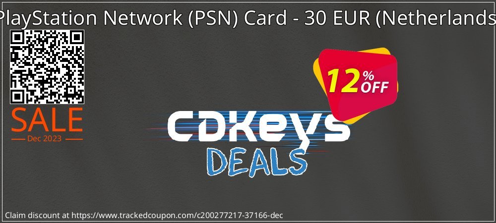 PlayStation Network - PSN Card - 30 EUR - Netherlands  coupon on World Party Day promotions
