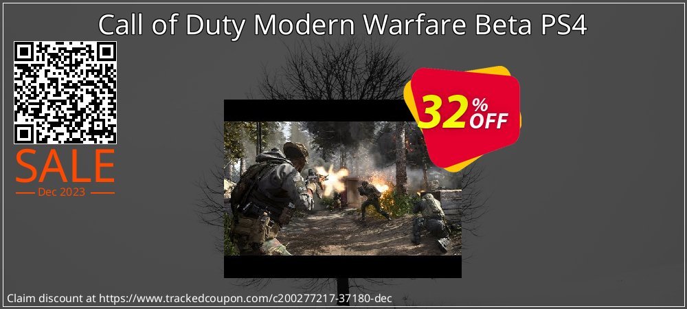 Call of Duty Modern Warfare Beta PS4 coupon on National Walking Day offering discount