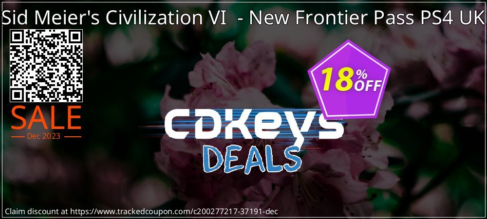 Sid Meier's Civilization VI  - New Frontier Pass PS4 UK coupon on Palm Sunday offering sales