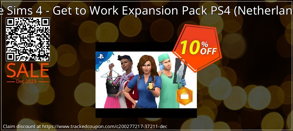 The Sims 4 - Get to Work Expansion Pack PS4 - Netherlands  coupon on World Party Day promotions