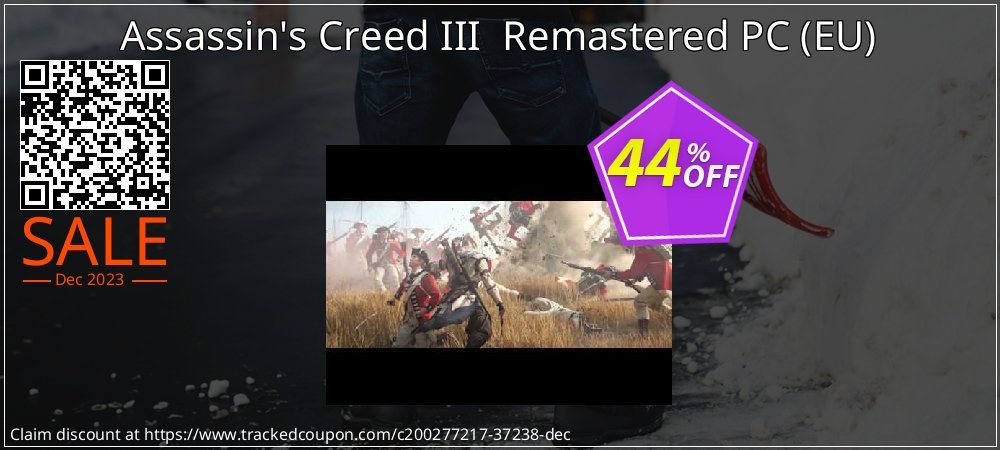 Assassin's Creed III  Remastered PC - EU  coupon on Easter Day promotions