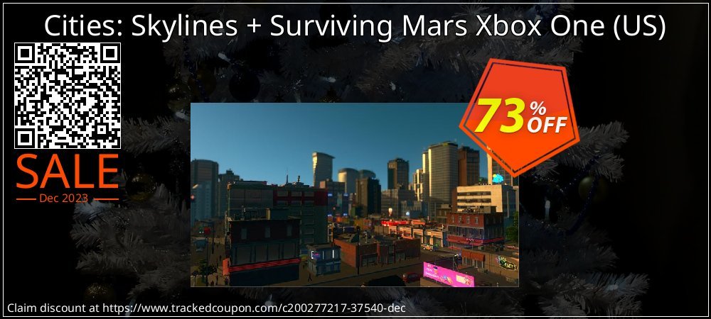 Cities: Skylines + Surviving Mars Xbox One - US  coupon on World Backup Day discount