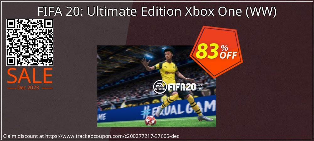 FIFA 20: Ultimate Edition Xbox One - WW  coupon on National Walking Day super sale