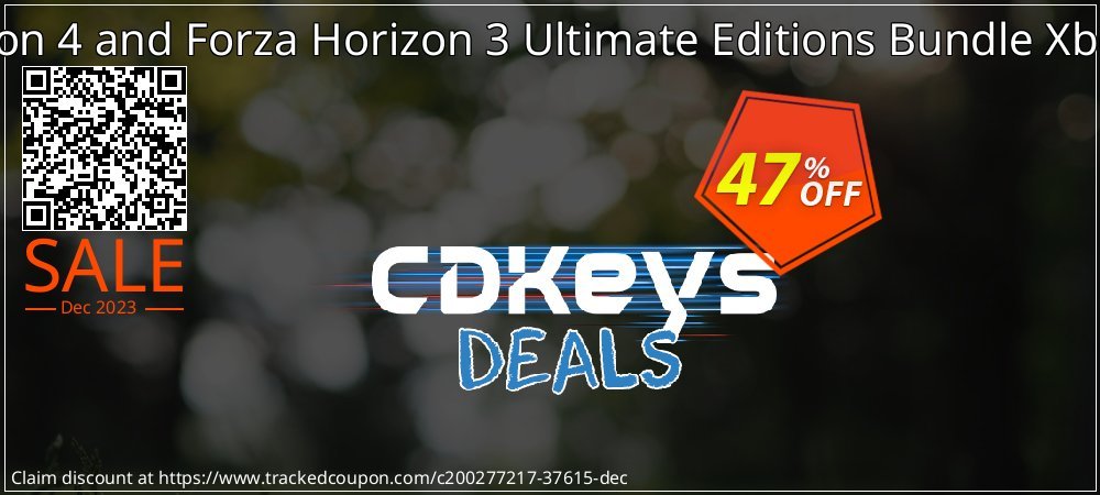 Forza Horizon 4 and Forza Horizon 3 Ultimate Editions Bundle Xbox One - UK  coupon on National Walking Day discounts