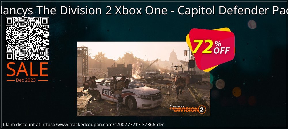 Tom Clancys The Division 2 Xbox One - Capitol Defender Pack DLC coupon on Palm Sunday offering sales