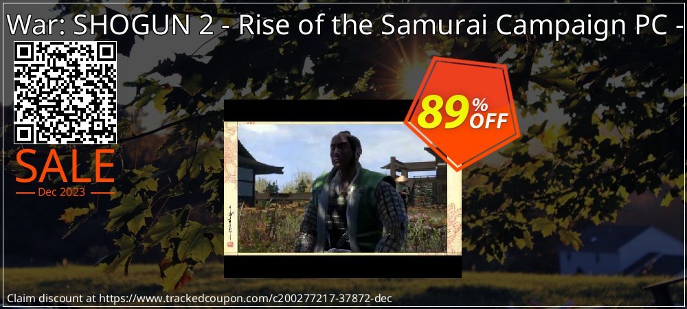 Total War: SHOGUN 2 - Rise of the Samurai Campaign PC -  DLC coupon on April Fools' Day discount