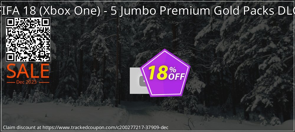 FIFA 18 - Xbox One - 5 Jumbo Premium Gold Packs DLC coupon on Tell a Lie Day offering discount