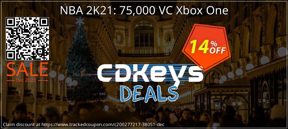 NBA 2K21: 75,000 VC Xbox One coupon on World Party Day offer