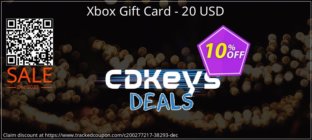Xbox Gift Card - 20 USD coupon on National Pizza Party Day offer