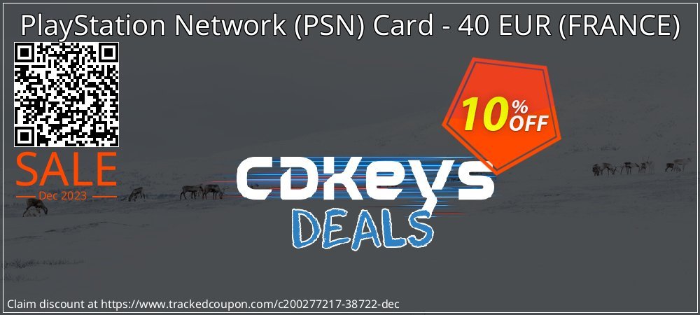 PlayStation Network - PSN Card - 40 EUR - FRANCE  coupon on April Fools' Day discounts