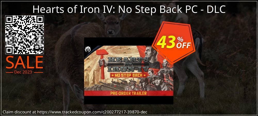 Hearts of Iron IV: No Step Back PC - DLC coupon on Mother Day offering discount