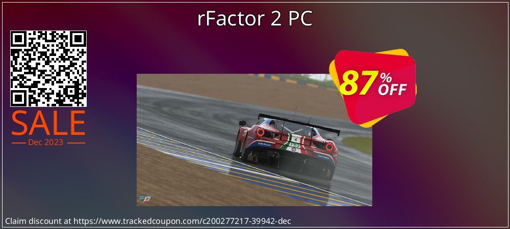 rFactor 2 PC coupon on National Memo Day offering discount